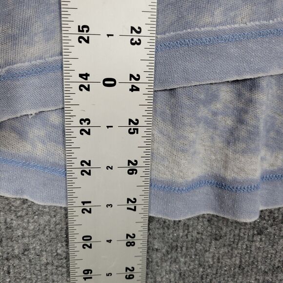 WE THE FREE PEOPLE Blue Oversized Raglan Sleeve Boho Bohemian Henley Top SIZE XS - Picture 6 of 10